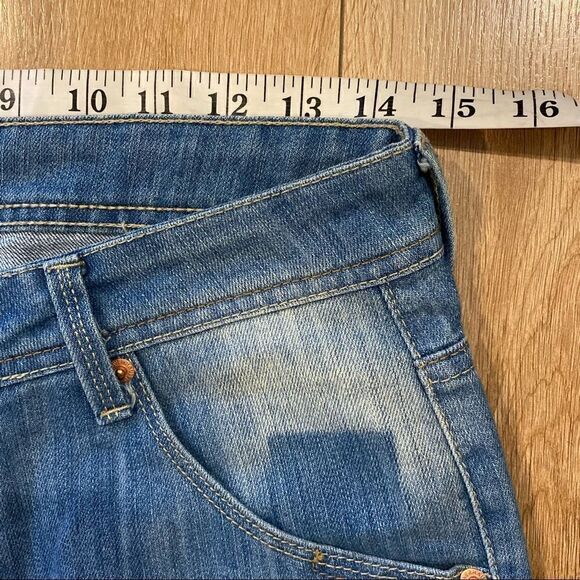 Bench/OJ Womens Acid Washed High Waisted Denim Jeans Size 29 - Picture 6 of 9